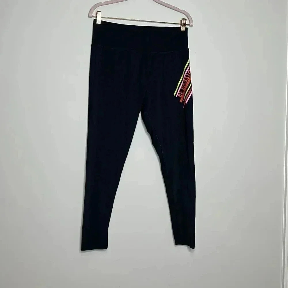 Workout Black Graphic Leggings